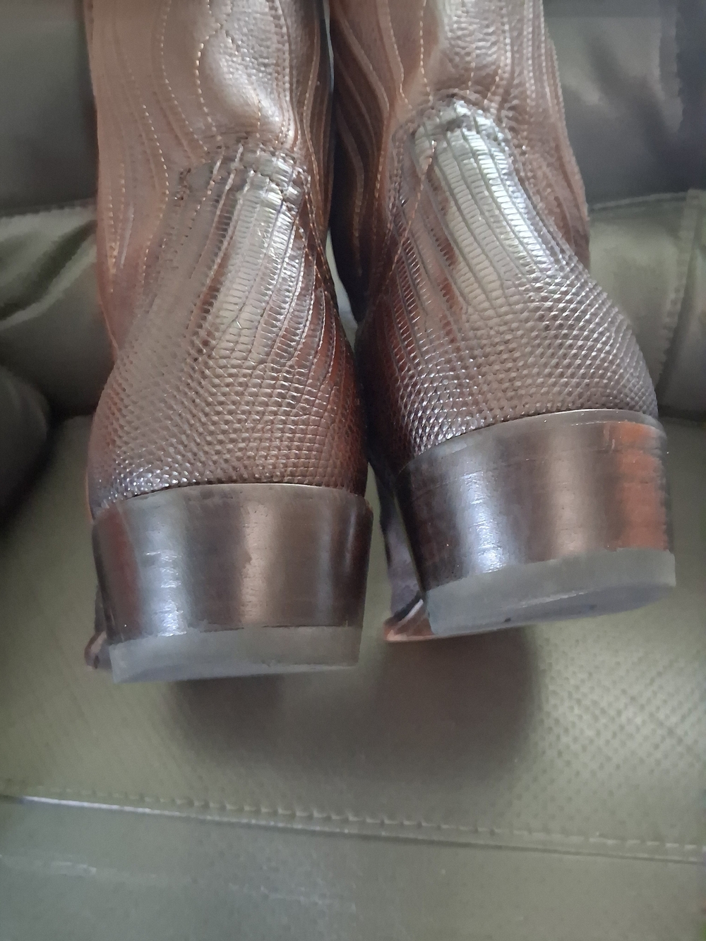 Mens Tecovas Lizard "THE NOLAN" Western  Boots Leather  Size 10.5D - Picture 5 of 7